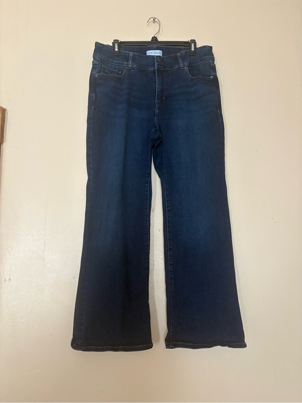 Lane Bryant Dark Blue Wide-Leg Jeans